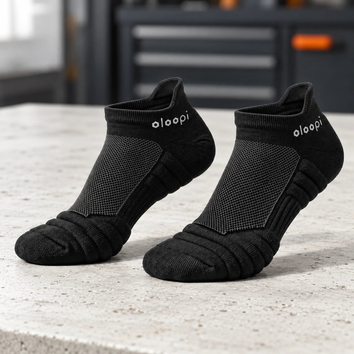 Product view — black work socks