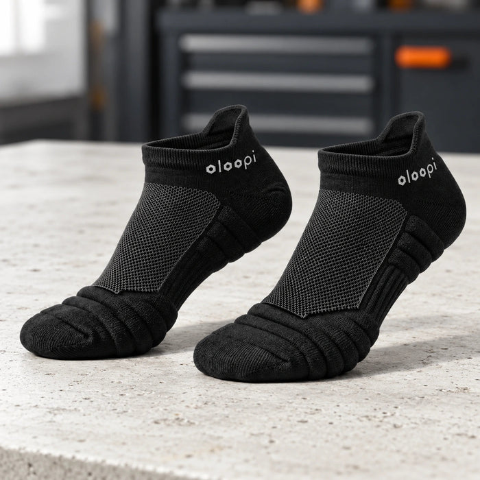 Pair of black low cut work socks