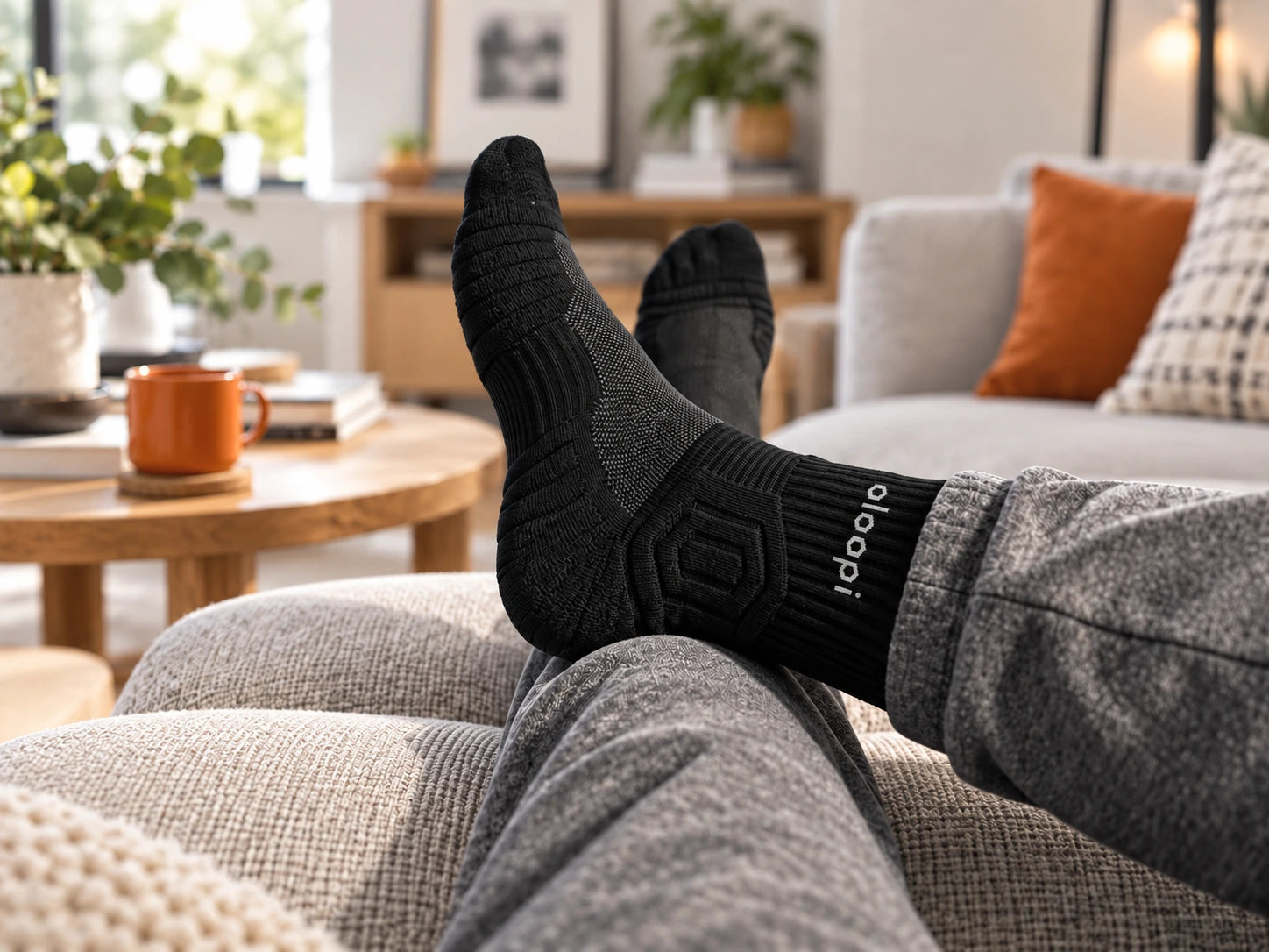 Oloopi socks — workday illustration