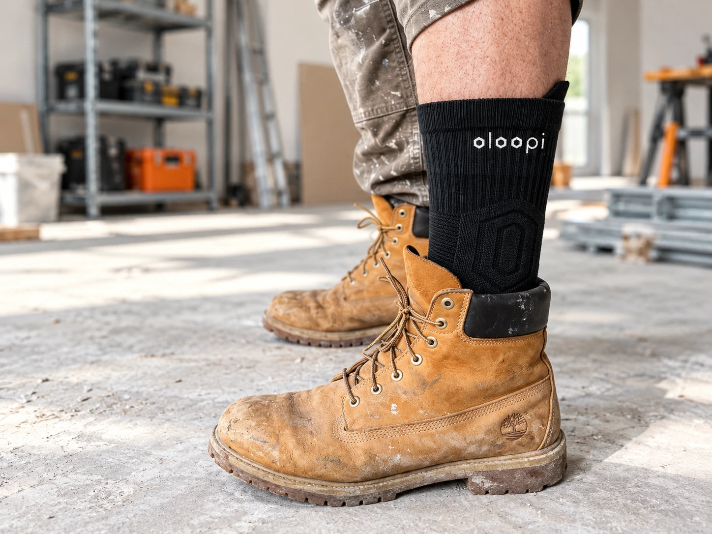 Oloopi socks — workday illustration