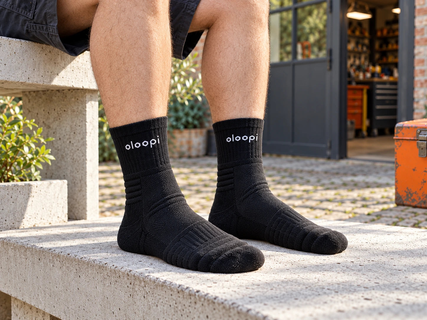 Oloopi socks — workday illustration